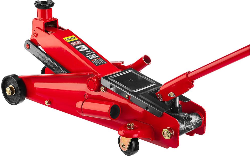 STAYER R-55 RED FORCE, 3 т, 155 - 545 мм, подкатной домкрат с высоким подъемом, Professional (43157-3) фото 2