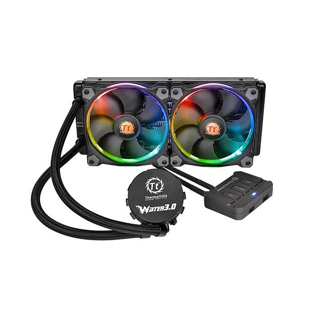 Кулер с водяным охлаждением Thermaltake Water 3.0 Riing RGB 240 CL-W107-PL12SW-A фото 1