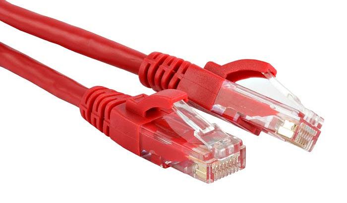 Патч-корд Lanmaster UTP TWT-45-45-0.5-RD вилка RJ-45-вилка RJ-45 кат.5е 0.5м красный ПВХ (уп.:1шт) фото 2