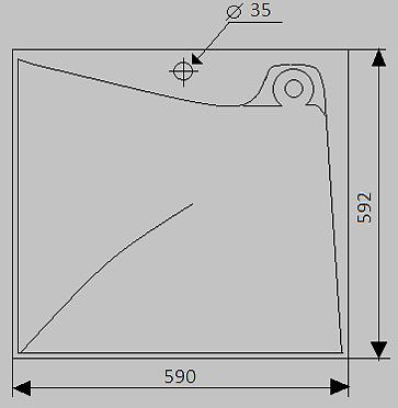 Раковина из искусственного камня «Калипсо» для установки над стиральной машиной ОПТ фото 3