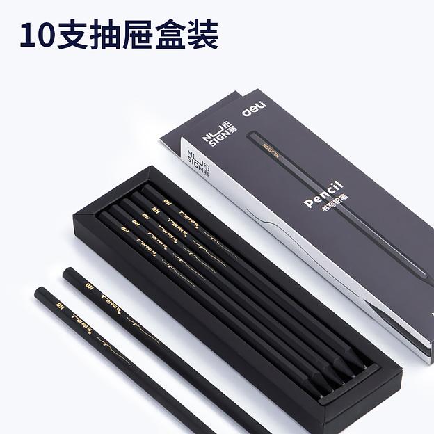 Карандаш Deli NS722-HB Nusign HB шестигран. фото 5