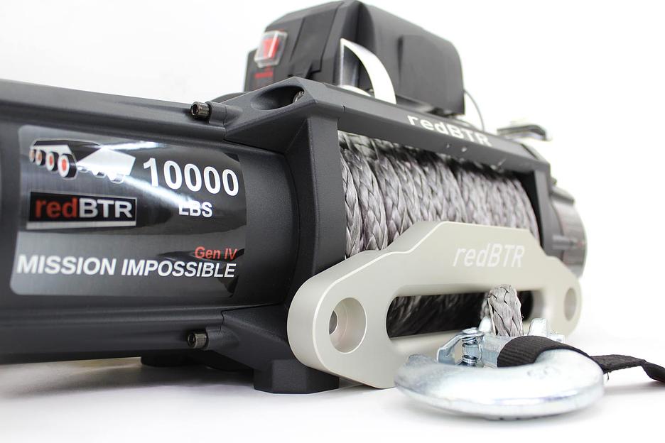 Лебедка автомобильная 12В 10000 lbs синтетика ОПТ фото 3
