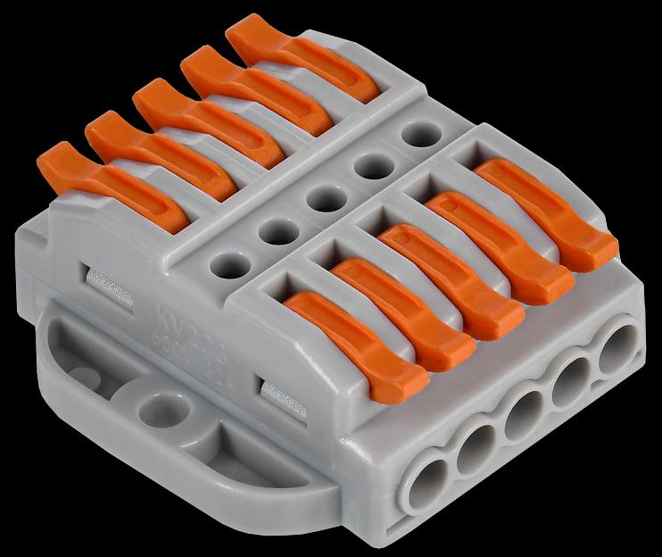 Строительно-монтажная клемма СМК 222-4155P проходная с площадкой (50шт/упак) IEK фото 1