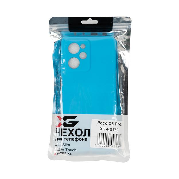 Чехол для телефона X-Game XG-HS172 для Poco X5 Pro Силиконовый Голубой фото 3