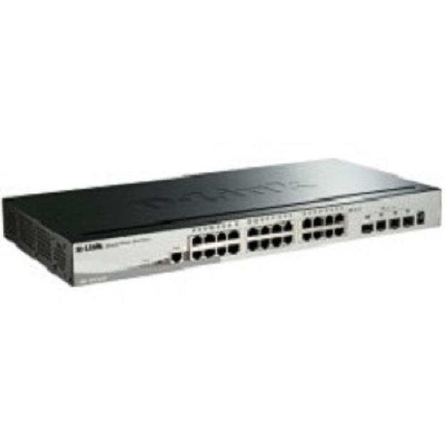 D-Link DGS-1510-28X/A1A PROJ Настраиваемый L2+ стекируемый коммутатор с 24 портами 10/100/1000Base-T и 4 портами 10GBase-X SFP+ фото 1