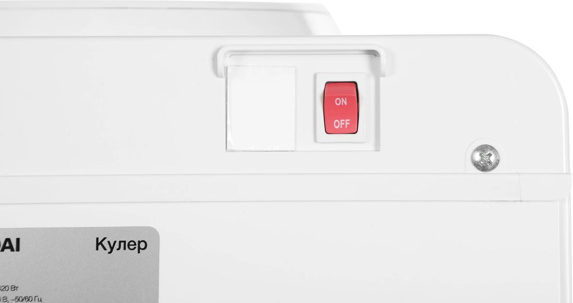 Кулер Hyundai H-WD1320F напольный белый фото 3