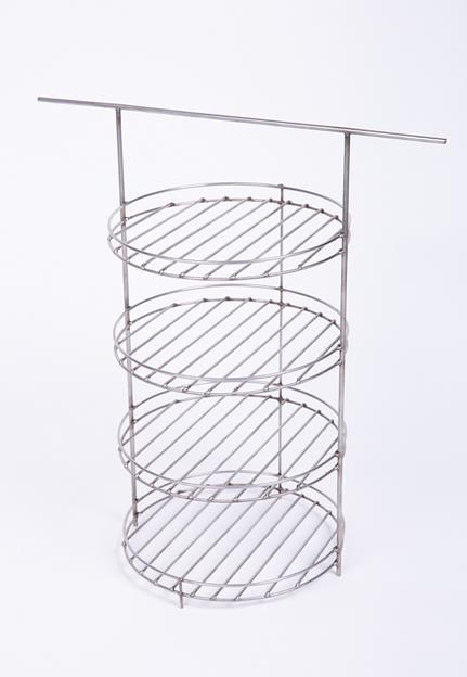 Решетка Д23 4-хярусная с бортиком и перекладиной ОПТ фото 1