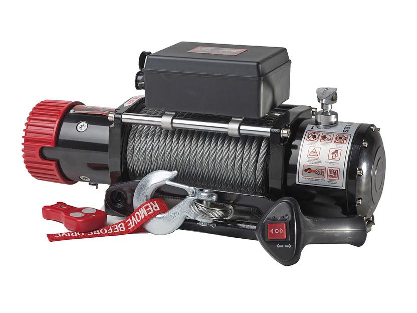 Лебедка автомобильная 12В 9500 lbs чугунный клюз ОПТ фото 7