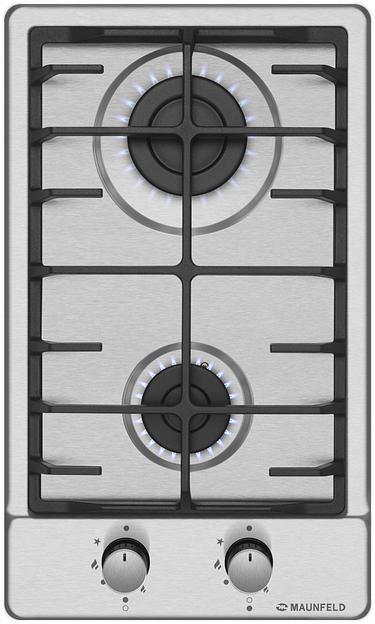 Газовая варочная поверхность Maunfeld EGHS.32.6CS/G нержавеющая сталь фото 1