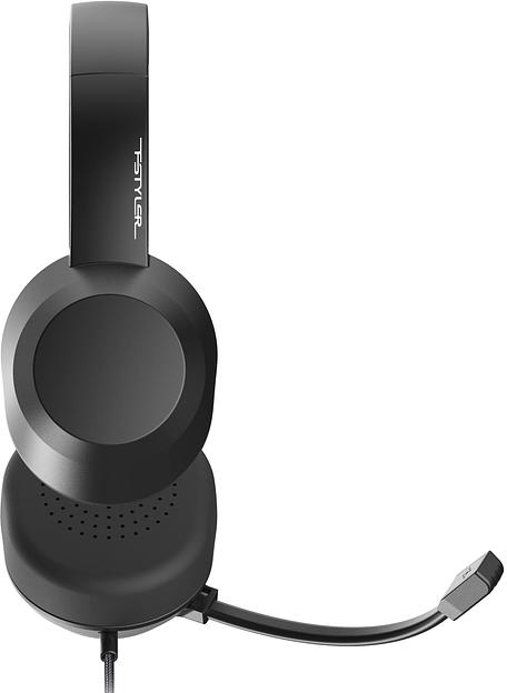 Наушники с микрофоном A4Tech FH150U черный 2м накладные USB оголовье (FH150U BLACK) фото 7