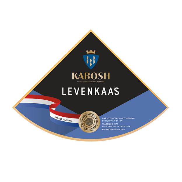 Cыр Kabosh «Levenkaas» 1/8 головы 0.875 кг, опт фото 1