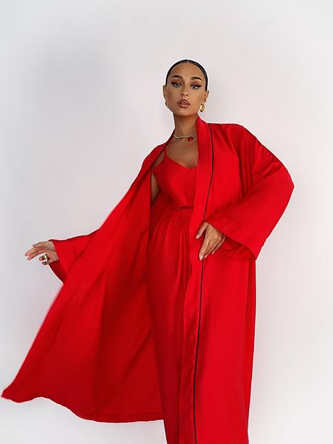 Женский комплект тройка «Красный», Опт фото 1