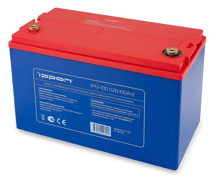 Ippon Батарея IP12-100 12V/100AH {1361425} фото 7