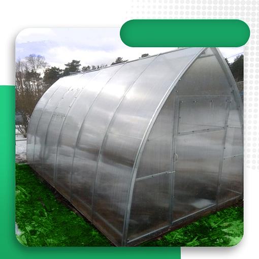 Теплица капелька 2×6 м, шаг 65 см фото 1