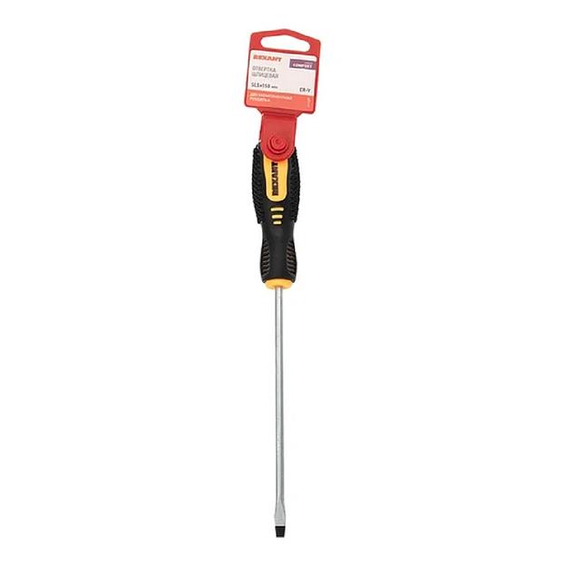 Rexant (12-6428) Отвертка шлицевая SL5x150mm, двухкомпонентная рукоятка фото 1