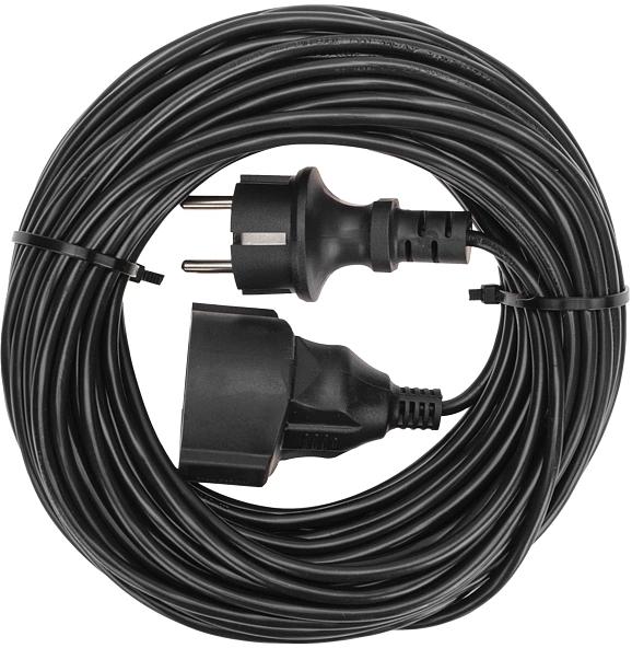 Удлинитель силовой PROconnect PROc-Uc (13-4910) 2x0.75кв.мм 1розет. 20м ПВС 6A без катушки черный фото 2