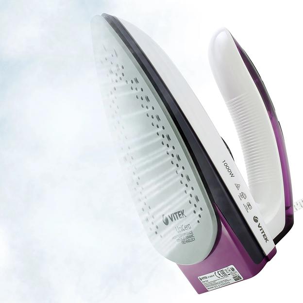 Утюг дорожный Vitek VT-8305 1000Вт белый/фиолетовый фото 5