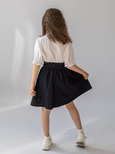 Юбка школьная на девочку KristiKlo синяя ОПТ фото 10