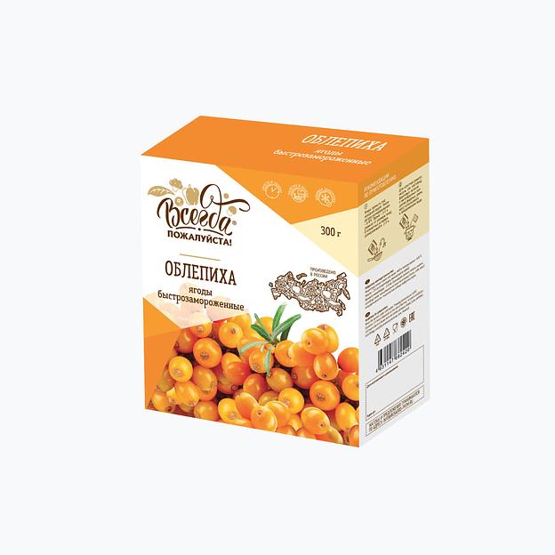 Облепиха Премиум в картонных коробочках «Всегда пожалуйста» 300г Опт фото 1