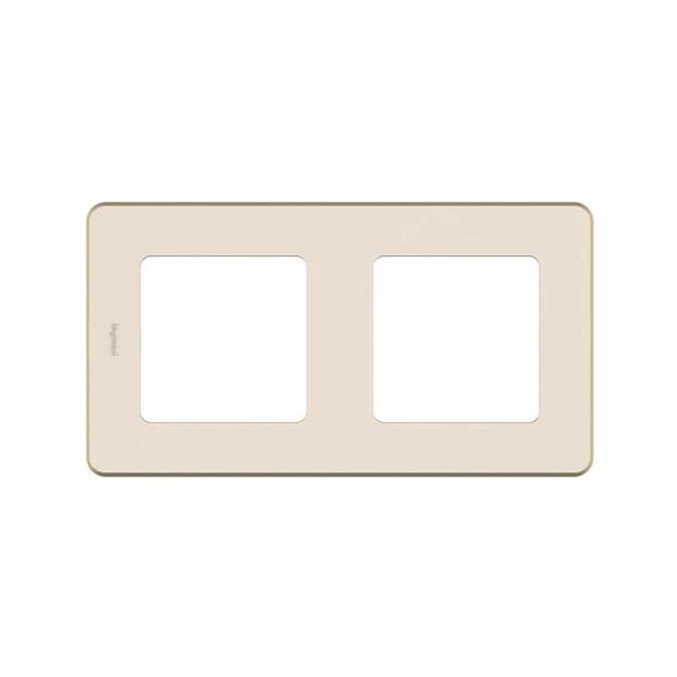 Рамка декоративная универсальная Legrand 673941 Inspiria 2 поста слоновая кость 673941 фото 1