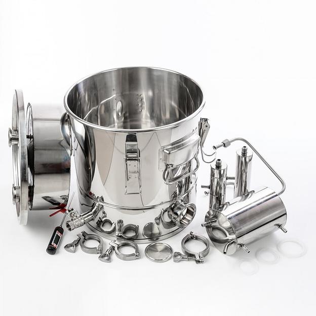 Самогонный аппарат двойной перегонки 30/350/t, под ТЭН фото 2