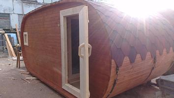 Баня-бочка овальная «Вид 4» фото 1