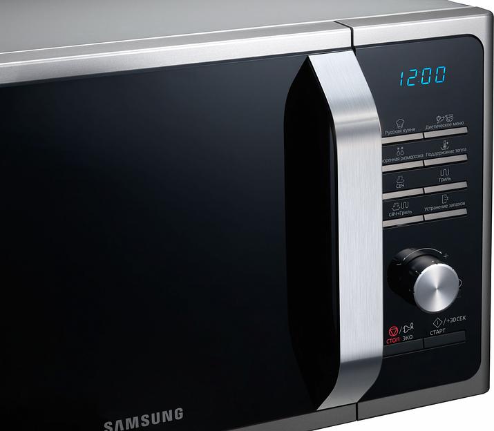 Samsung MG23F302TQS/BW Микроволновая печь, 23л, 800Вт, серебристый фото 8