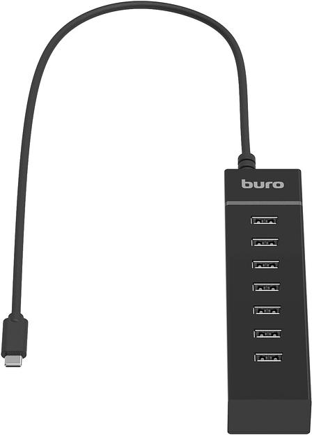 Разветвитель USB-C Buro BPH-C-P107 7порт. черный (BU-USBC-HUB-7U2) фото 3