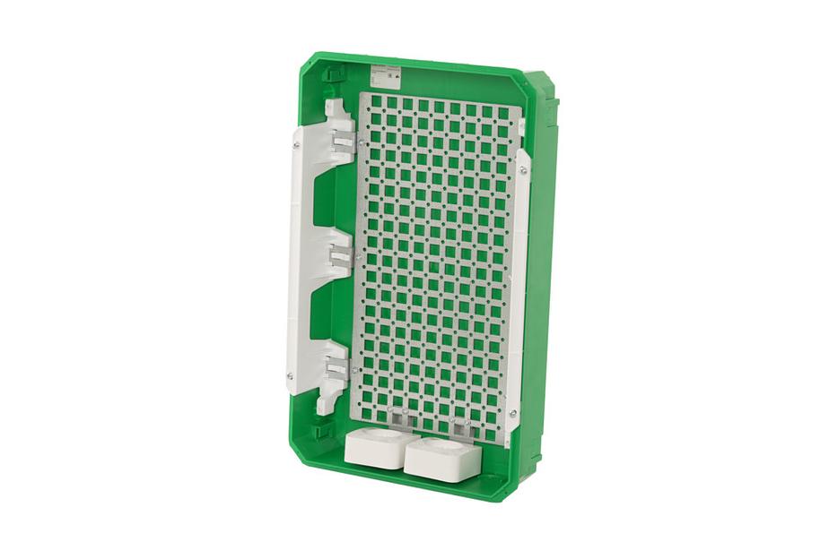 Корпус встраиваемый City9 Box IT 3 ряда 36мод. 2 розетки с бел. дверцей SE EZ9E312P2FIT фото 3