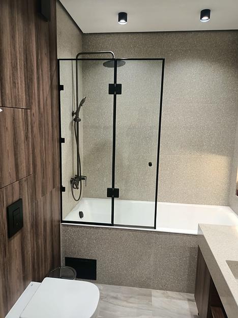 Статичные перегородки на ванну, под заказ фото 2