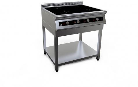 Плита индукционная Кобор I7-4S на открытой подставке 4 конфорки 700 сер фото 1