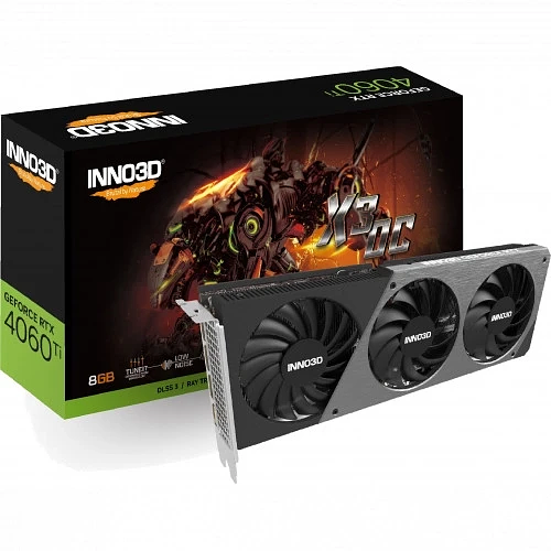 Видеокарта Inno3D GeForce RTX4060 Ti 8GB X3 OC  8G GDDR6 N406T3-08D6X-171153L фото 1
