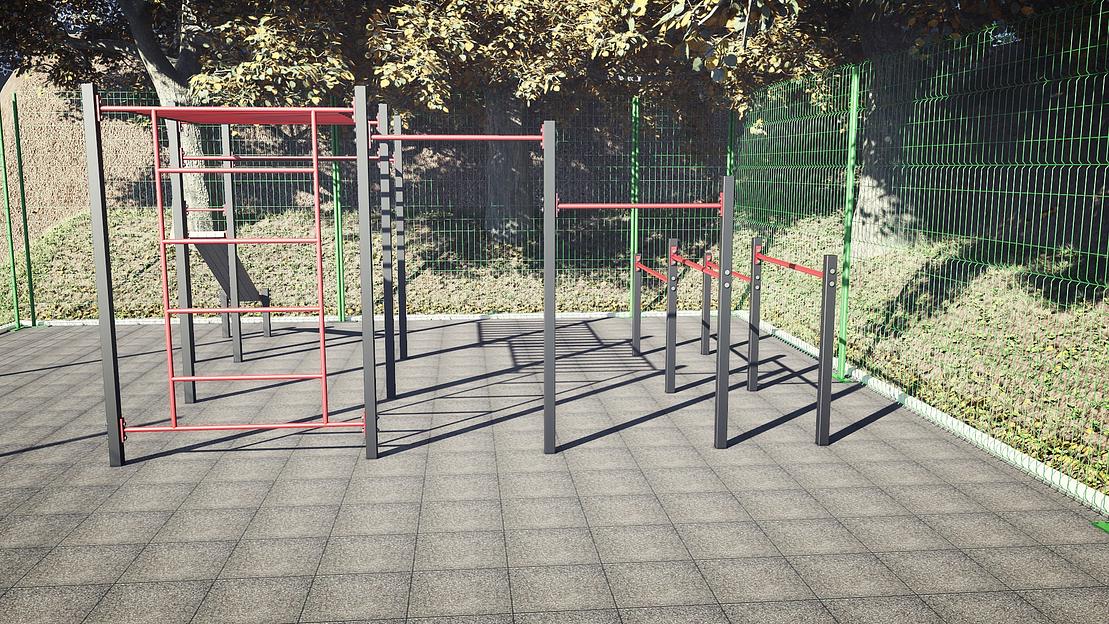 Спортивный воркаут-комплекс G-Fight №5-5-6, опт фото 3