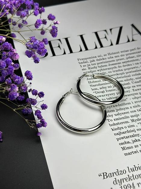 Серьги-кольца (конго) ОПТ фото 2