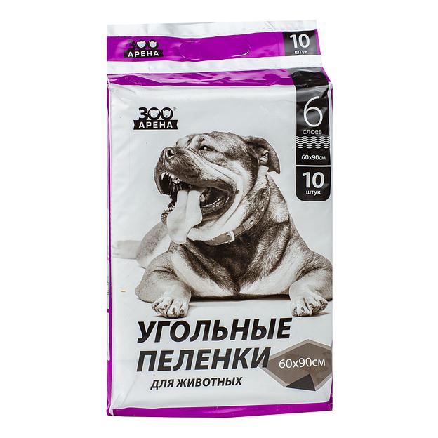 Гелевые пеленки для животных «ЗооАрена» 60х90 см 10 шт, опт фото 1
