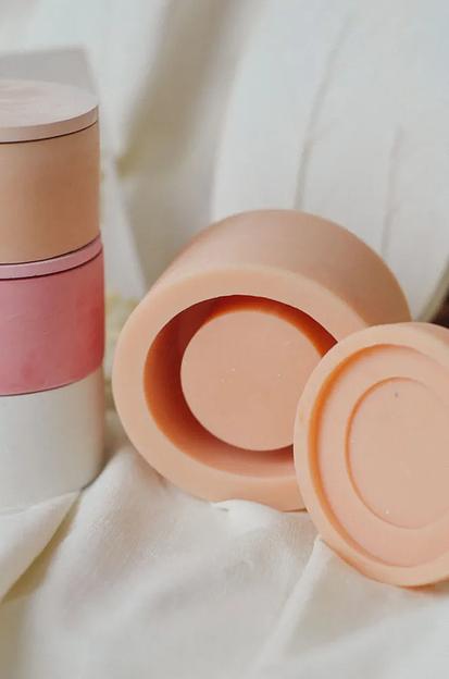 Силиконовый молд «Половинка цилиндра S» для изготовления подсвечника с крышкой ОПТ фото 3