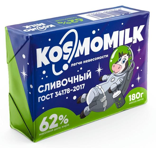 Спред растительно-сливочный Космомилк «Сливочный» 62 % ОПТ фото 1