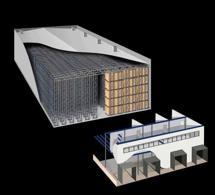 Строительство самонесущного склада на базе стеллажей фото 5