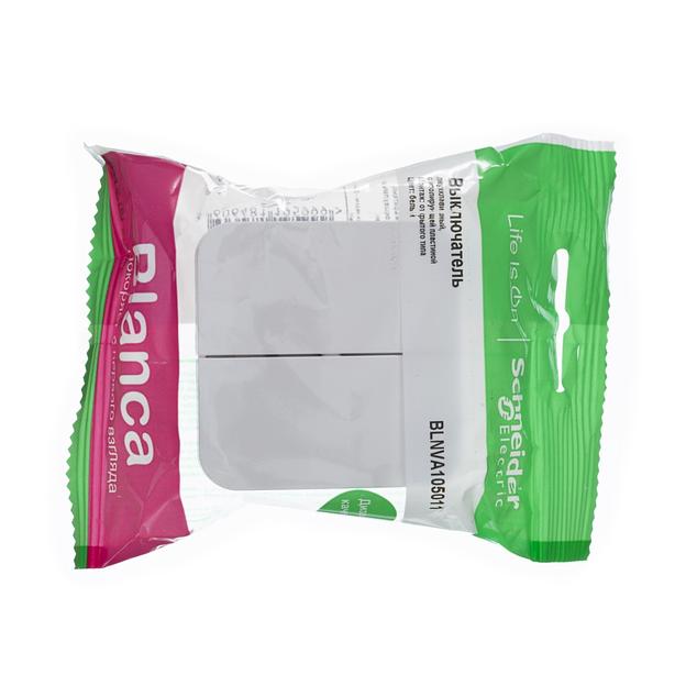 Systeme electric BLNVA105011 BLANCA О/У 2-клавишный ВЫКЛЮЧАТЕЛЬ ( c х.5) ИЗОЛ.ПЛ., 10А, 250B,БЕЛЫЙ фото 2