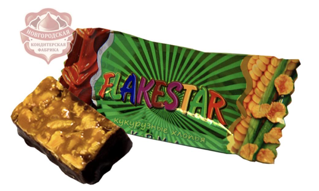 Конфеты «FLAKESTAR» с кукурузными хлопьями фото 1