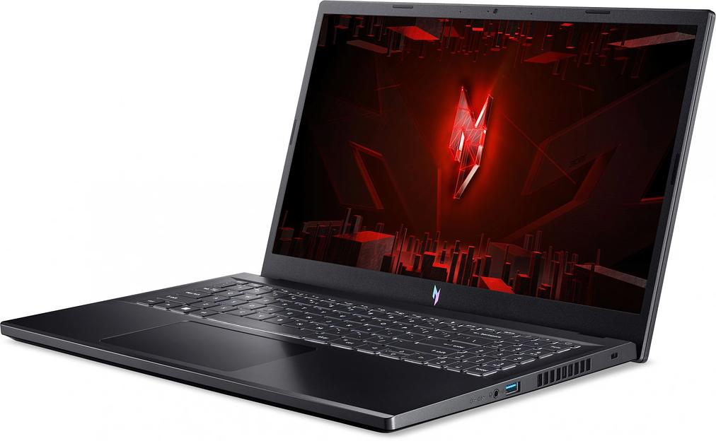 Ноутбук 15.6" IPS FHD ACER Nitro V 15 ANV15-51-735K black (Core i7 13620H/16Gb/512Gb SSD/4050 6Gb/noOS) (NH.QNBER.002) фото 3
