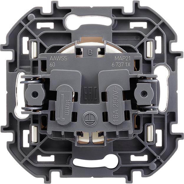 Legrand 673711 Розетка 2К - 16 А - 250 В~ - INSPIRIA - слоновая кость фото 2