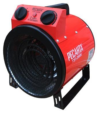 Тепловая пушка электрическая Ресанта ТЭП-2000К 2000Вт красный фото 1