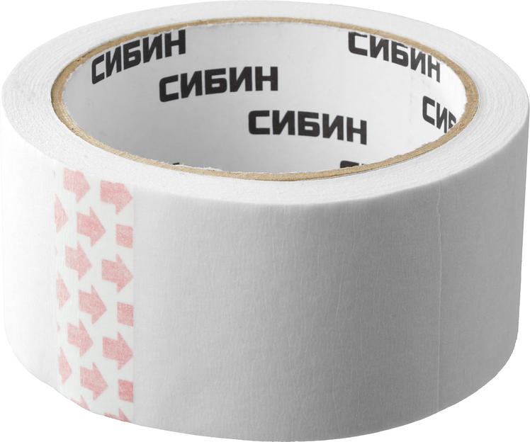 СИБИН 48 мм х 25 м, креповая, малярная лента (12111-50) фото 1