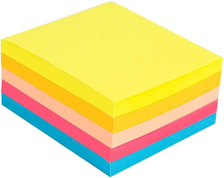 Блок самоклеящийся бумажный Deli EA044 76x76мм 80лист. ассорти фото 1