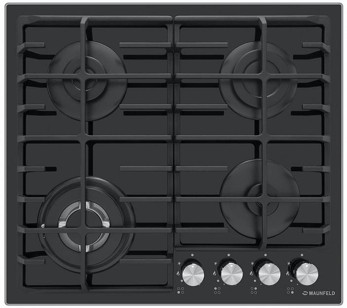 Газовая варочная поверхность Maunfeld EGHG.64.63CB/G черный фото 2