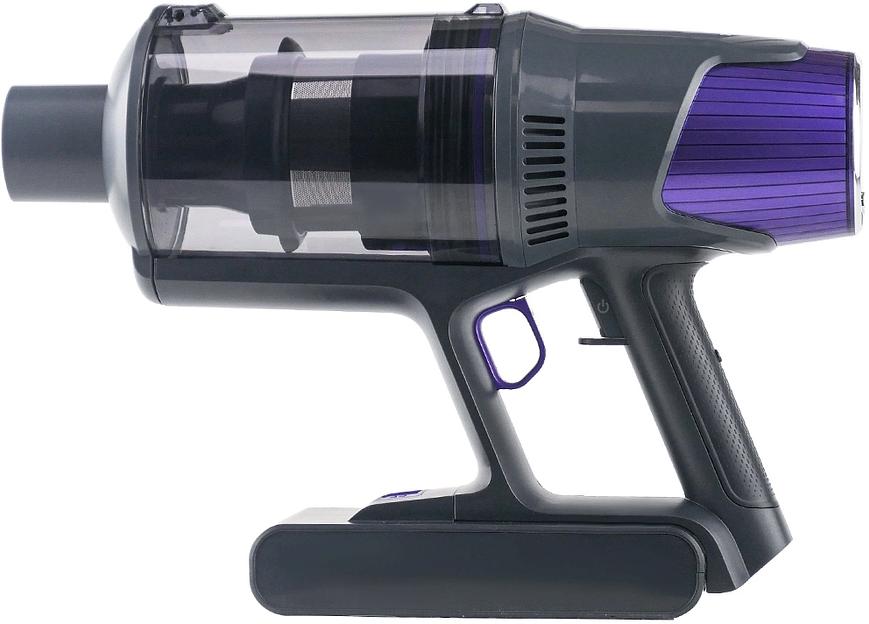 Пылесос вертикальный Centek CT-2572 фиолетовый/черный, питание от аккумулятора, 230 Вт, уборка сухая, пылесборник 1.2 л, работа от АКБ max 90 мин фото 5