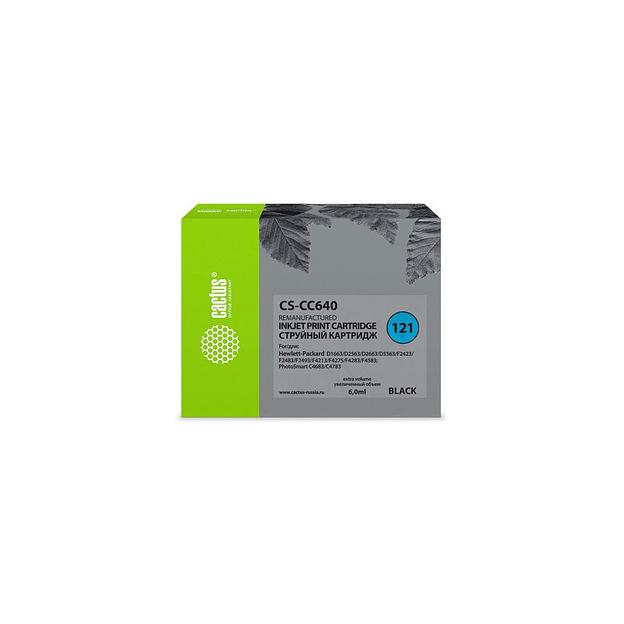 Картридж Cactus CS-CC640, №121, черный / CS-CC640 фото 1