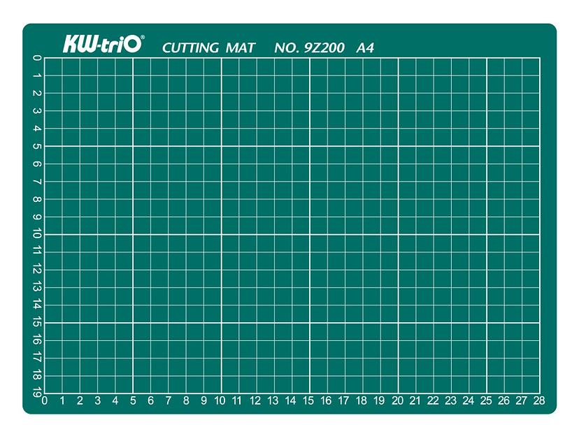 Подкладка для резки Kw-Trio 9Z200 A4 300х220мм зеленый фото 1