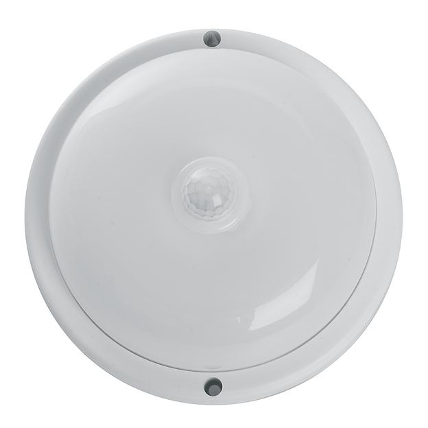 Светильник светодиодный ДБП-12w с датчиком 4500К 900Лм IP54 круглый белый фото 2